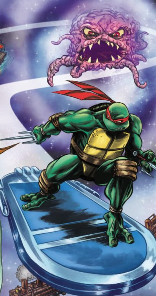 TMNT 40th Anniversary Special FOIL Exclusive Ltd 500 (Mike Rooth) Turtles in Time Homage