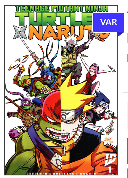 TMNT/Naruto #1 Ratio Incentives